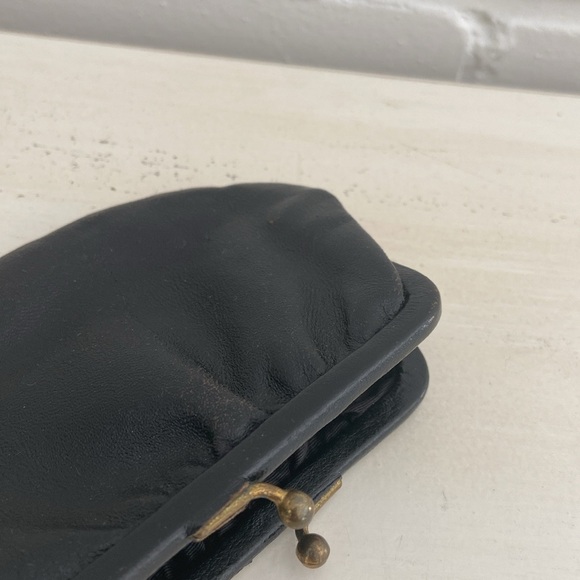 classic vintage petite small little black change purse - Picture 8 of 9